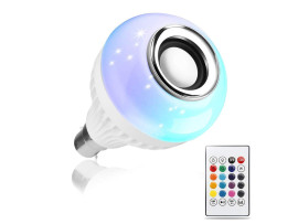 Multi Color LED Self Changing Color Lamp Speaker for Home, Bedroom, Living Room, Party Decoration with Remote